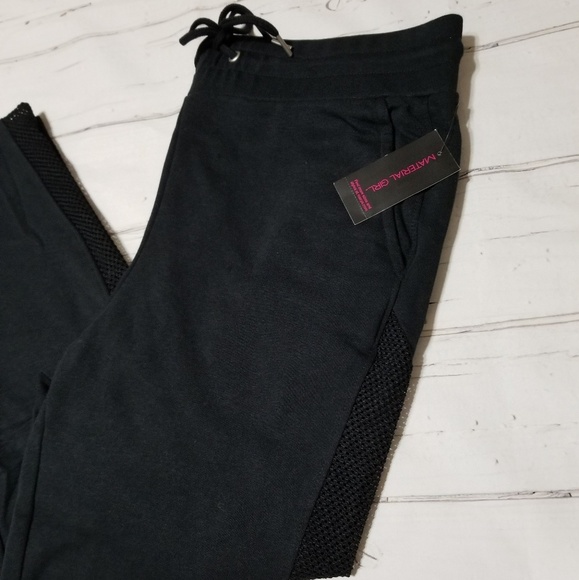 MATERIAL GIRL Mesh-Panel Sweatpants - Picture 4 of 8